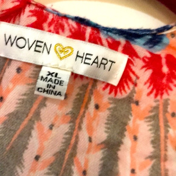 Kimono. XL Brand:  WOVEN HEART - Picture 5 of 6